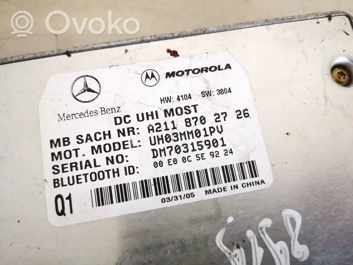 Mercedes-Benz ML W164 Inne komputery / moduły / sterowniki a2118702726