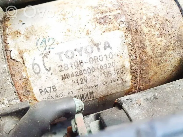 Toyota Auris 150 Starter motor 281000r010