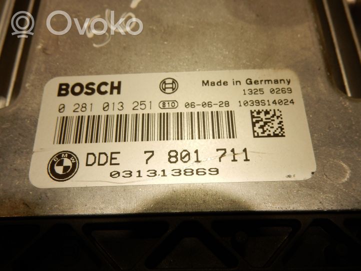 BMW 5 E60 E61 Calculateur moteur ECU 0281013251