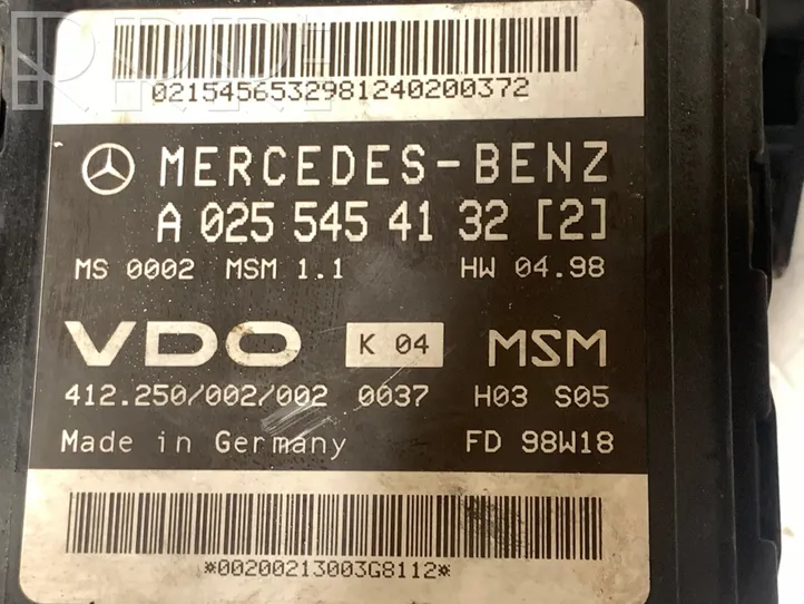 Mercedes-Benz A W168 Calculateur moteur ECU A0255454132