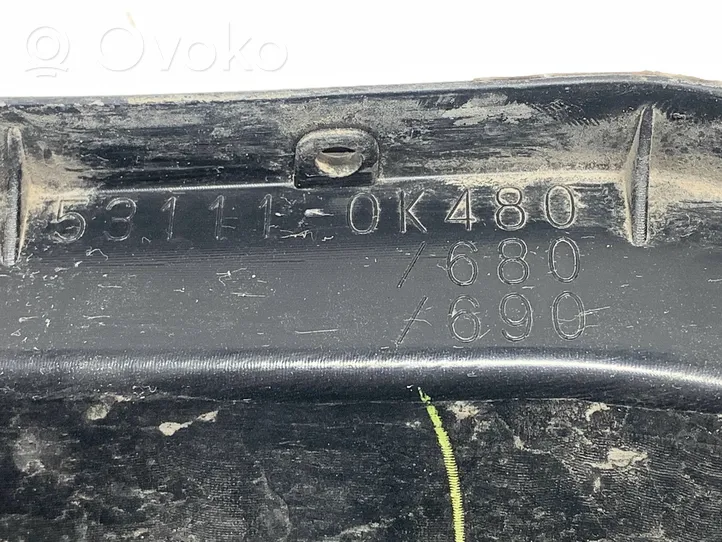 Toyota Hilux (AN10, AN20, AN30) Etupuskurin ylempi jäähdytinsäleikkö 531110K480