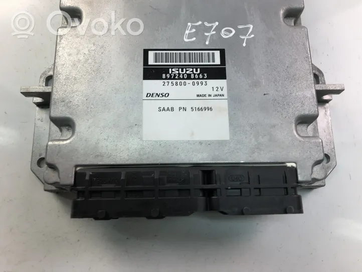 Saab 9-5 Unité de commande, module ECU de moteur 8972408663