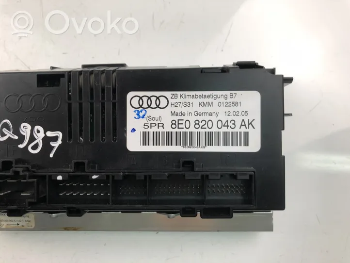 Audi A4 S4 B7 8E 8H Interruttore ventola abitacolo 8E0820043AK