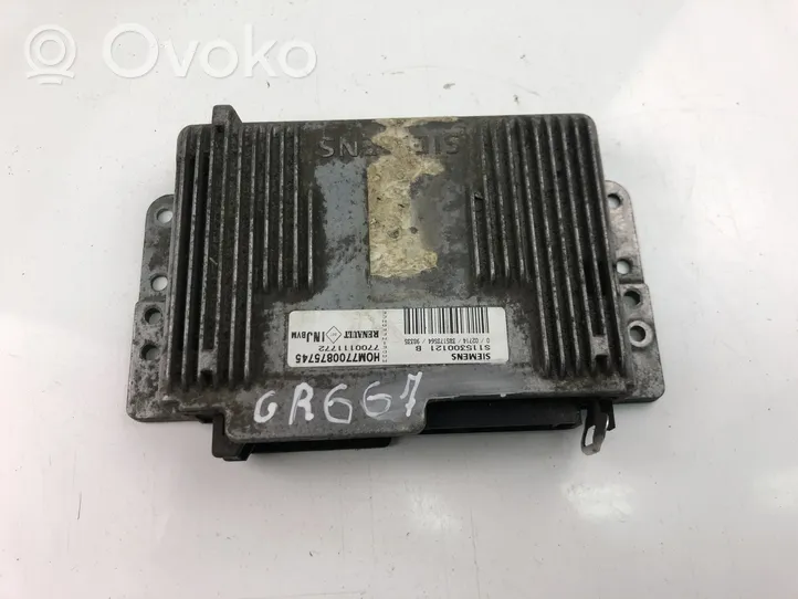 Renault Scenic I Komputer / Sterownik ECU silnika 7700875745