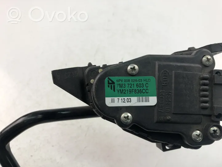 Volkswagen Sharan Accelerator throttle pedal 7M3721603C