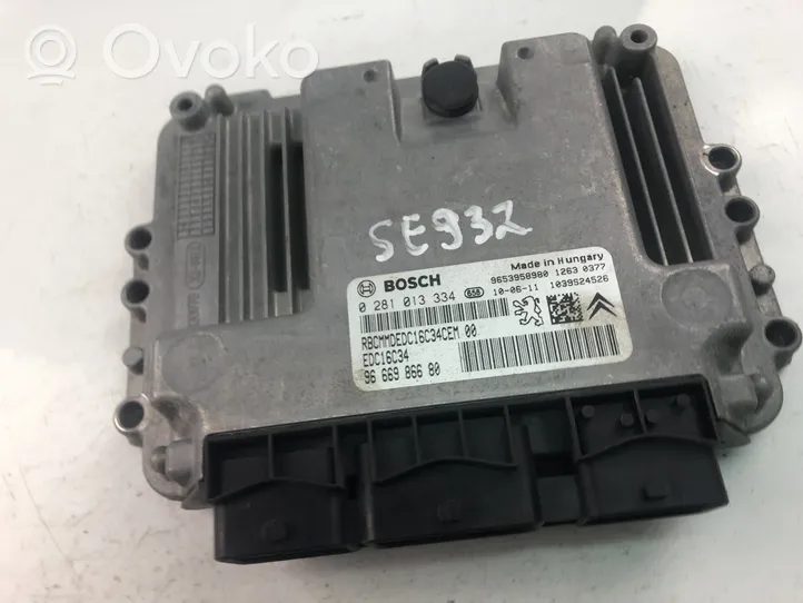 Peugeot 3008 I Komputer / Sterownik ECU silnika 9666986680