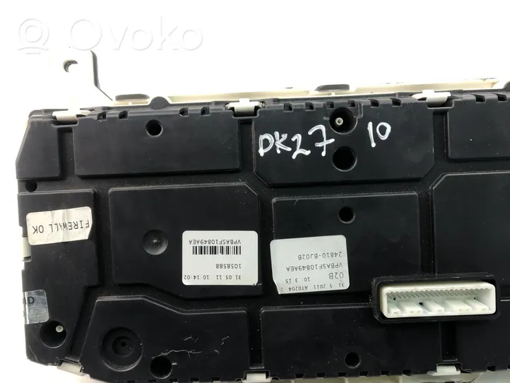 Nissan NV200 Compteur de vitesse tableau de bord 24810BJ02B