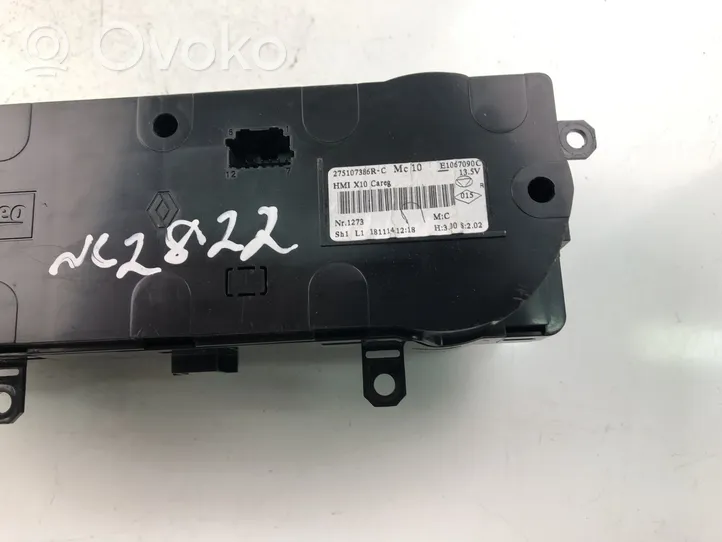 Renault Zoe Przełącznik / Włącznik nawiewu dmuchawy 275107386R