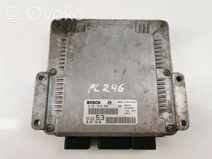 Citroen Xsara Komputer / Sterownik ECU silnika 9646774280