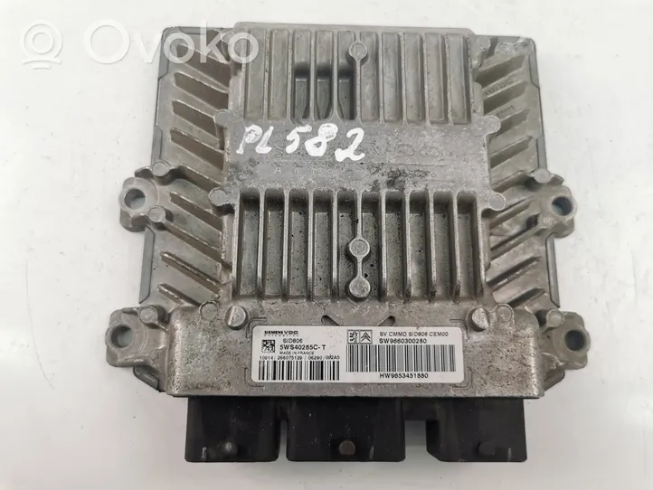 Citroen C2 Unité de commande, module ECU de moteur 9660300280