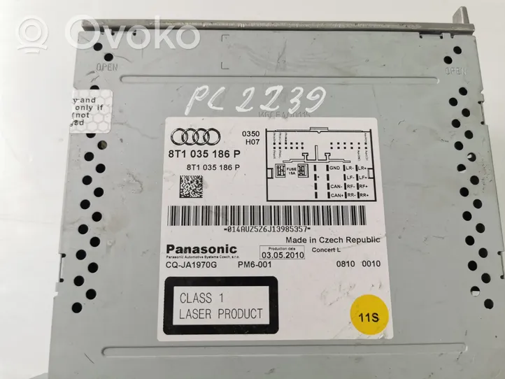 Audi A4 Allroad Radio/CD/DVD/GPS-pääyksikkö 8T1035186P