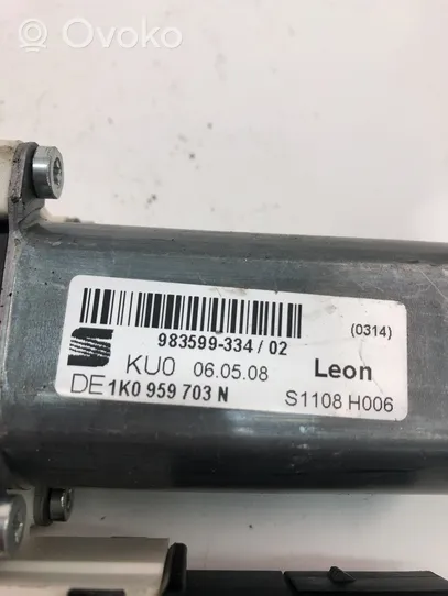 Seat Leon (1P) Moteur de lève-vitre de porte avant 1K0959703N