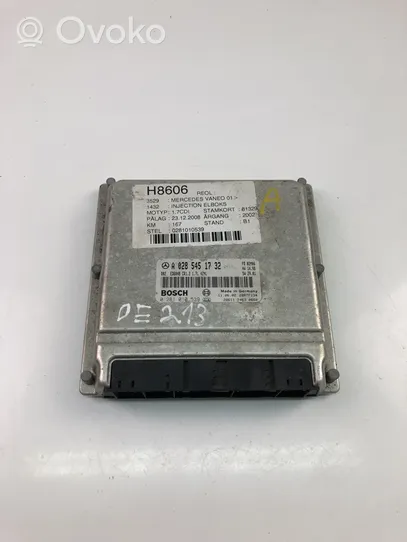 Mercedes-Benz Vaneo W414 Unité de commande, module ECU de moteur 0285451732