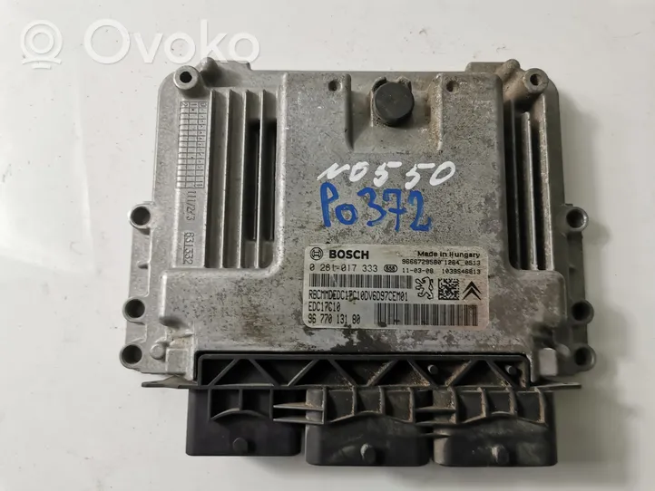 Peugeot 207 CC Unité de commande, module ECU de moteur 9677013180