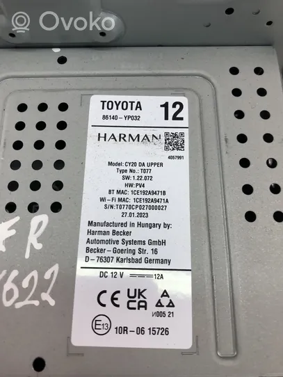 Toyota Yaris Cross Monitor / wyświetlacz / ekran 86140YP032