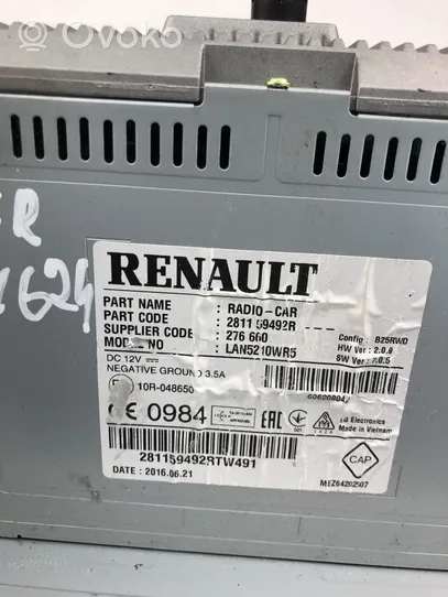 Renault Clio IV Monitor / wyświetlacz / ekran 281159492R