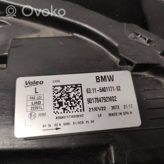 BMW X1 F48 F49 Lampa przednia 5A01171