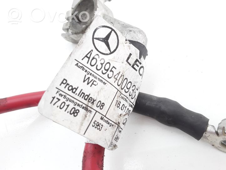 Mercedes-Benz Vito Viano W639 Câble de batterie positif A6395400935