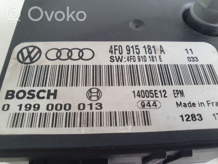 Audi A6 S6 C6 4F Unité de contrôle à bord d'alimentation 4F0915181A