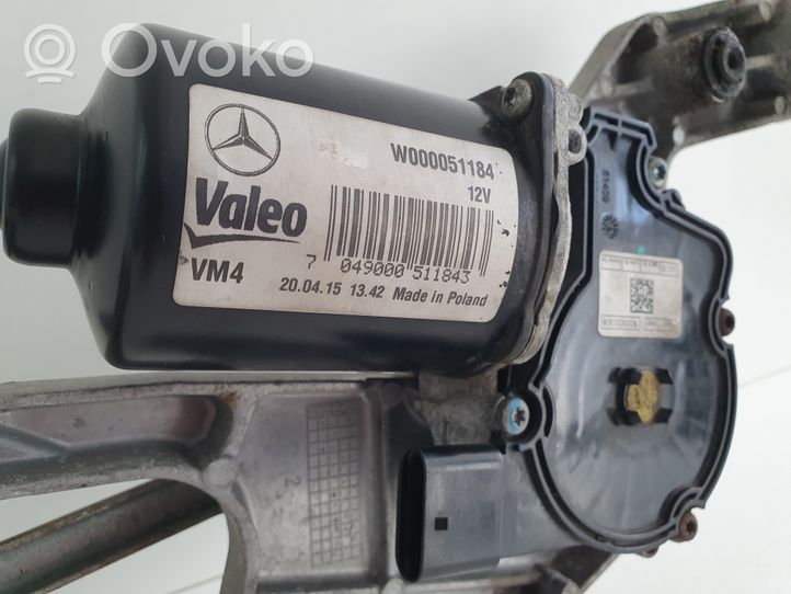 Mercedes-Benz Vito Viano W447 Tiranti e motorino del tergicristallo anteriore W000051184