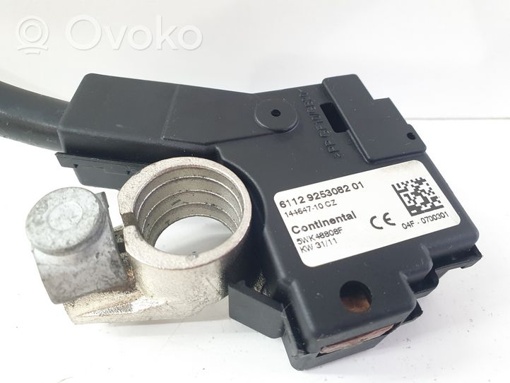 BMW 6 F12 F13 Câble négatif masse batterie 9253082