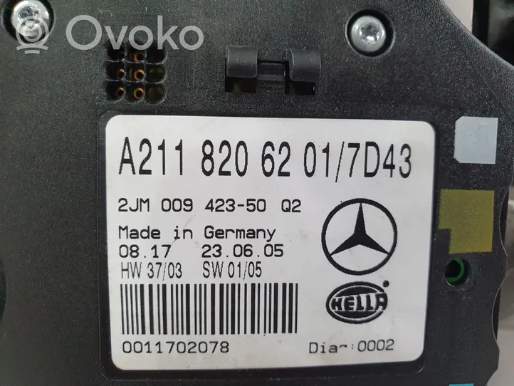 Mercedes-Benz E W211 Illuminazione sedili anteriori A2118206201