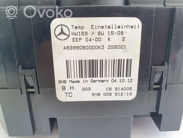 Mercedes-Benz Vito Viano W639 Centralina del climatizzatore A6399060000