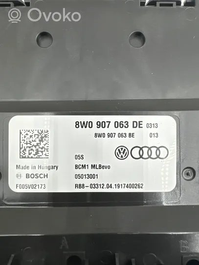Audi A5 Moduł / Sterownik komfortu 8W0907063DE