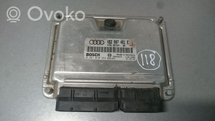 Audi A6 S6 C5 4B Variklio valdymo blokas 4B2907401E