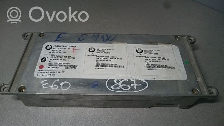 BMW 5 E60 E61 Puhelimen käyttöyksikkö/-moduuli 8411693878101