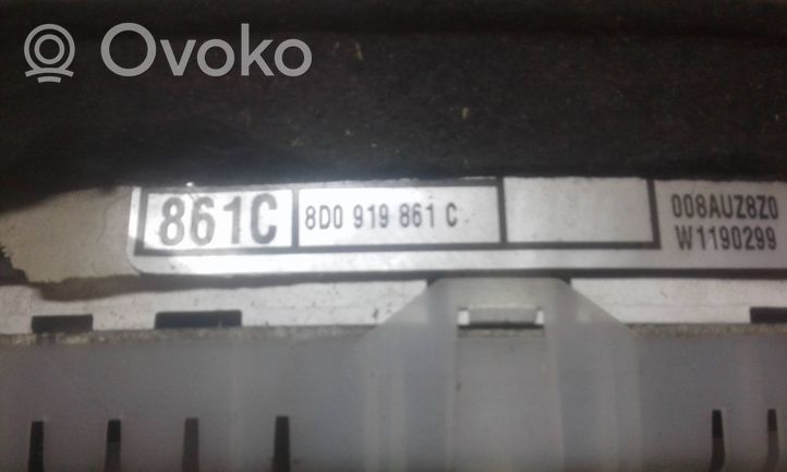 Audi A4 S4 B5 8D Tachimetro (quadro strumenti) 8D0919861C