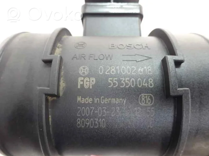 Opel Combo C Mass air flow meter 55350048