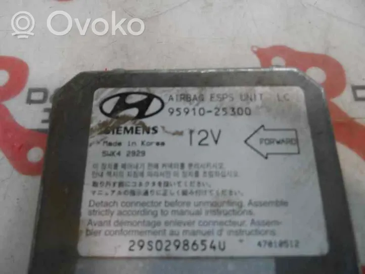 Hyundai Accent Module de contrôle airbag 95910-25300