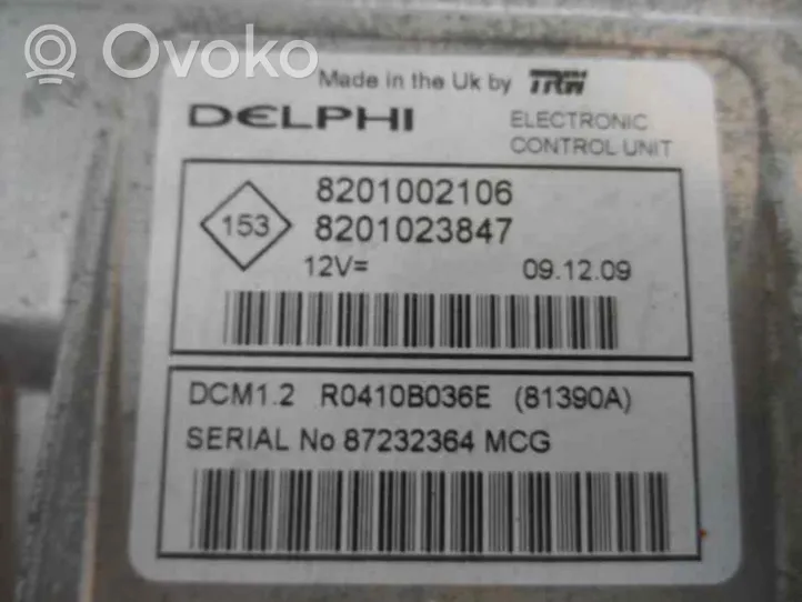 Dacia Sandero Calculateur moteur ECU 8201002106