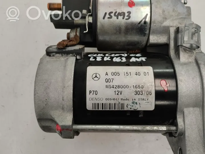 Mercedes-Benz CLK A209 C209 Starter motor 