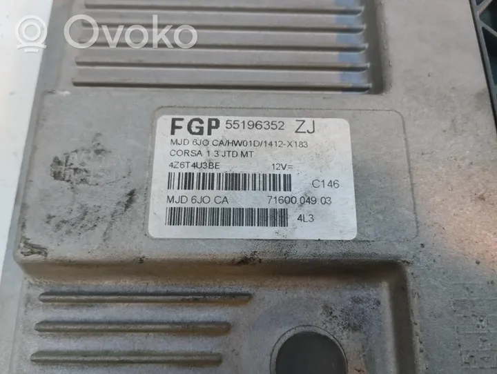 Opel Corsa C Sterownik / Moduł ECU 