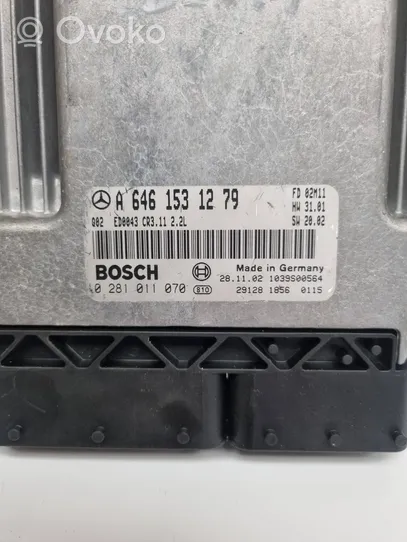 Mercedes-Benz E W211 Dzinēja vadības bloks A6461531279