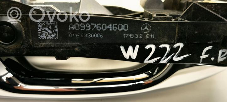 Mercedes-Benz S W222 Klamka zewnętrzna drzwi przednich A0997604600