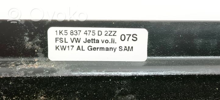 Volkswagen Golf VI Etuoven lasin muotolista 1K5837475D