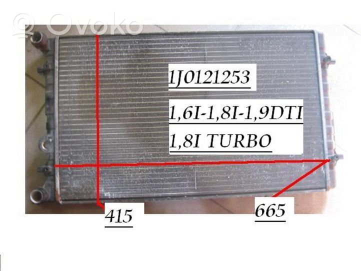 Volkswagen Golf IV Radiatore di raffreddamento 1J0121253Q