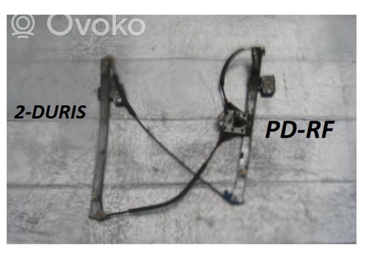 Volkswagen Golf III Front door manual window regulator 1H0837401