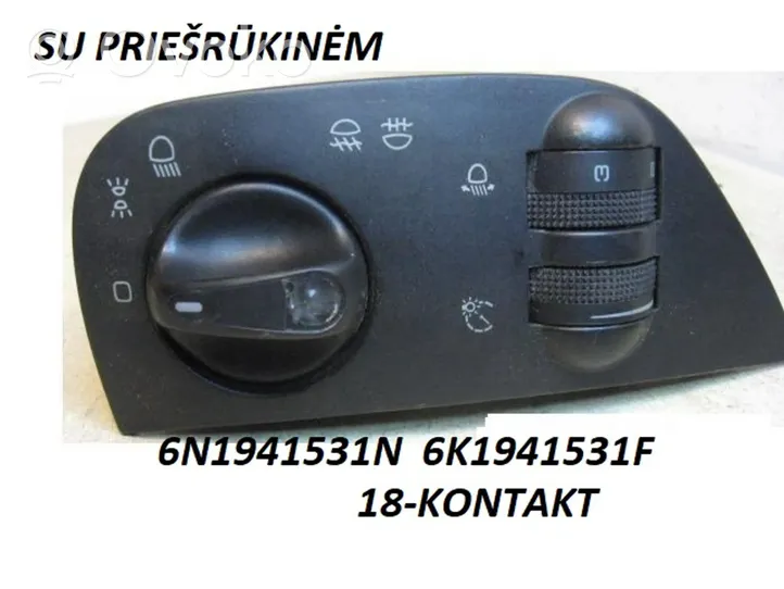 Volkswagen Polo III 6N 6N2 6NF Interrupteur d’éclairage 6N1941531N