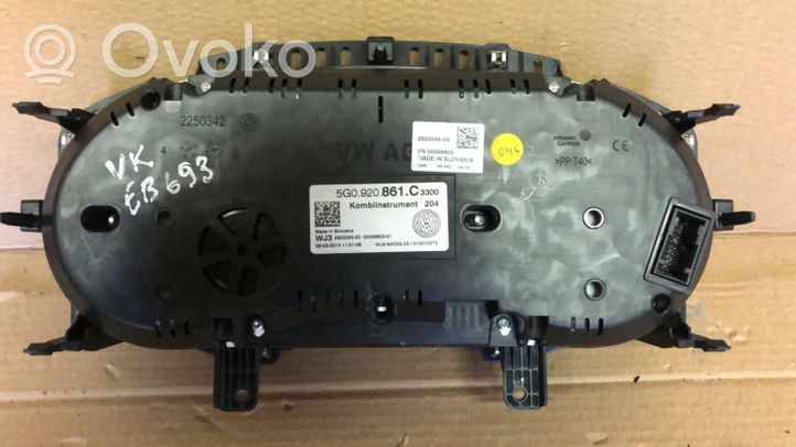 Volkswagen Golf VII Tachimetro (quadro strumenti) 5G0920861C