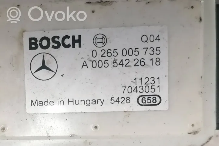 Mercedes-Benz E W212 Vakaajan pitkittäiskiihtyvyystunnistin (ESP) 0265005735