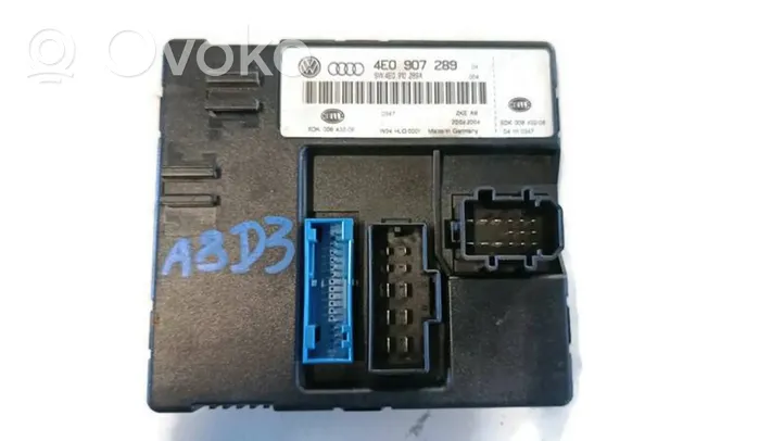 Audi A8 S8 D3 4E Moduł / Sterownik komfortu 4E0907289