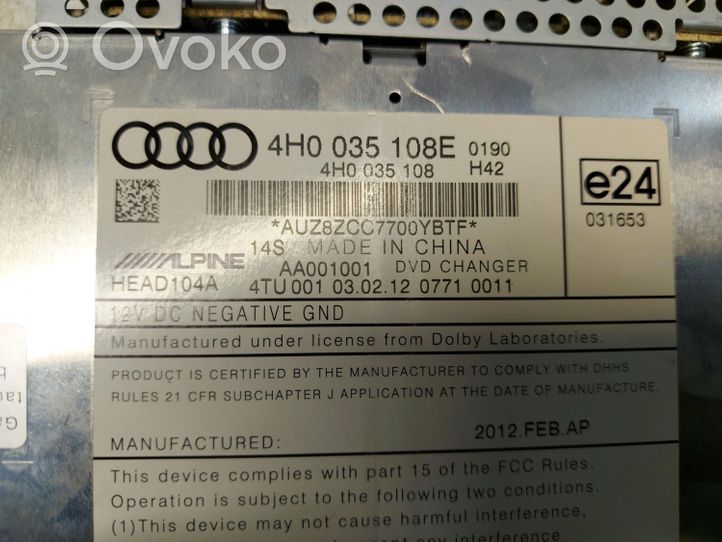 Audi A6 Allroad C7 Changeur CD / DVD 4H0035108E