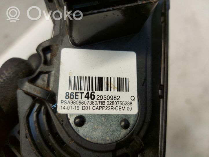 Toyota Proace Pedale dell’acceleratore 9806607380