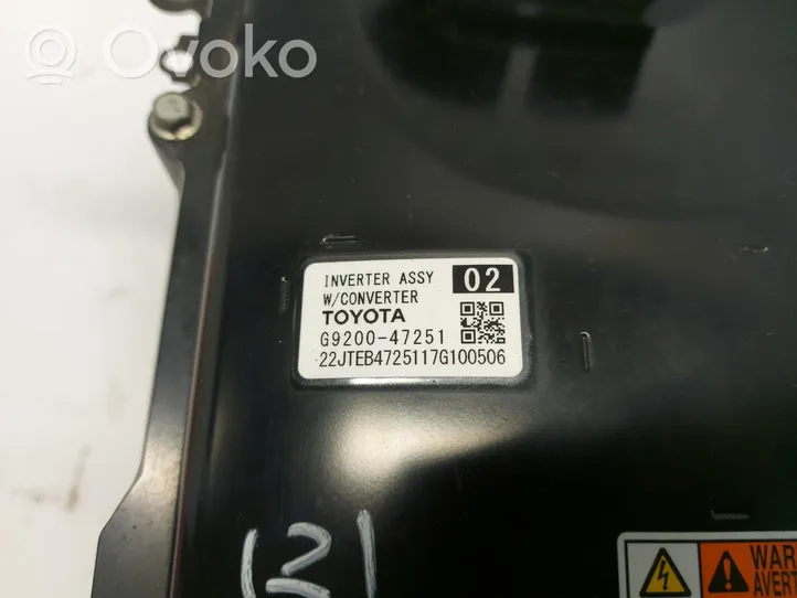 Toyota Prius Prime Batteria di veicolo ibrido/elettrico G9200-47251