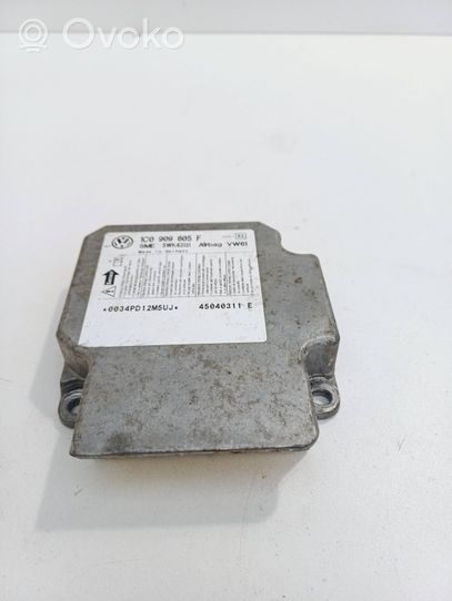 Volkswagen PASSAT B5 Airbag control unit/module 3C0909605K