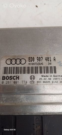 Audi A4 S4 B5 8D Sterownik / Moduł ECU 8D0907401A